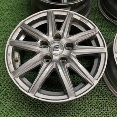 No.608 15×6J +45 -114.3/5H SEIN アルミホイール 15インチ ガンメタ 4本セット ノア ヴォクシー オデッセイ セレナ ステップワゴン 等に