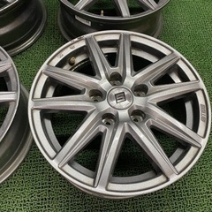 No.608 15×6J +45 -114.3/5H SEIN アルミホイール 15インチ ガンメタ 4本セット ノア ヴォクシー オデッセイ セレナ ステップワゴン 等に