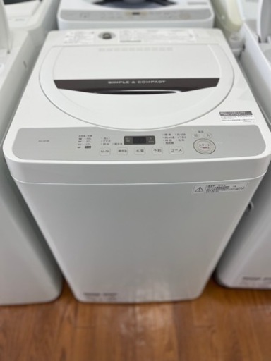 送料・設置込み　洗濯機　5.5kg SHARP 2018年製