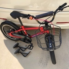 子供用　自転車　16インチ　補助輪　(スタンドなし)