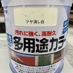 【引取決定】アサヒペン 多用途カラー 水性 つや消し白 0.7L