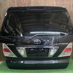 No. 610 ANH25W アルファード バックドア リアゲート ダンパー付 ブラック 中古 純正