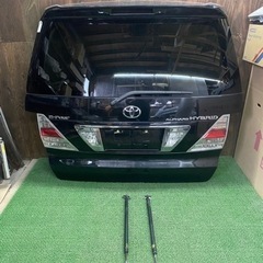 No. 610 ANH25W アルファード バックドア リアゲート ダンパー付 ブラック 中古 純正