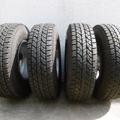 235/85R16  120/116R 10PR アルミホイル付　ラジアルタイヤ　４本セット　中古品　引取り限定