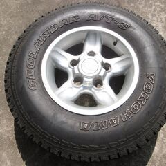 235/85R16  120/116R 10PR アルミホイル付　ラジアルタイヤ　４本セット　中古品　引取り限定