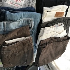 リーバイス等レディースMサイズのほぼジーンズと少しワイドパンツ個人所有19本まとめ売り