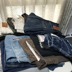 リーバイス等レディースMサイズのほぼジーンズと少しワイドパンツ個人所有19本まとめ売り
