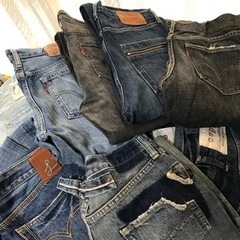 リーバイス等レディースMサイズのほぼジーンズと少しワイドパンツ個人所有19本まとめ売り
