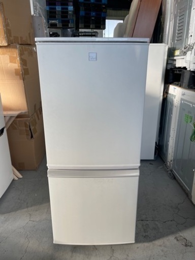 SHARP シャープ 冷凍冷蔵庫 2ドア SJ-14E4-KW