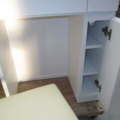 R388 NITORI 一面ドレッサー、椅子セット 幅59cm 美品