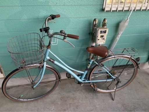 自転車  6段ギア  カギ1本