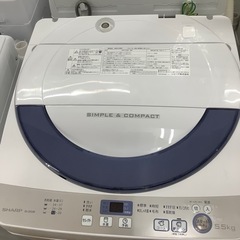 安心の6ヶ月保証付き！！SHARP 全自動洗濯機 取りに来れる方限定！売り