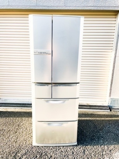 2010年製 三菱 大容量！ 6ドア冷凍冷蔵庫MR-E57S-N