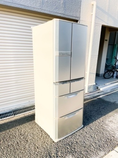 2010年製 三菱 大容量！ 6ドア冷凍冷蔵庫MR-E57S-N