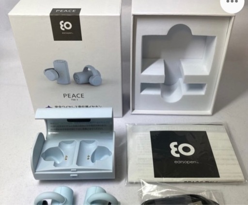 BoCo 完全ワイヤレス Bluetooth 骨伝導イヤホン（ブルー）boco earsopen PEACE TW-1 未使用品