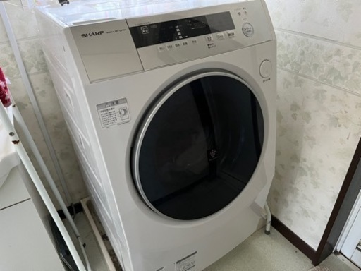 シャープ ドラム式洗濯乾燥機 ES-ZH1 右開き 取付はヤマトへ＋3300円 