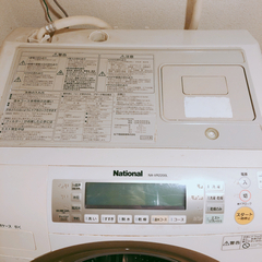 【決まりました】National ドラム式洗濯機 9㎏ NA-VR2200L(左開き) ☆引取り日 5/3〜5のみ☆ - 家具