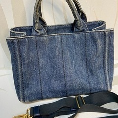 PRADA プラダ　カナパ　S デニム　トートバッグ