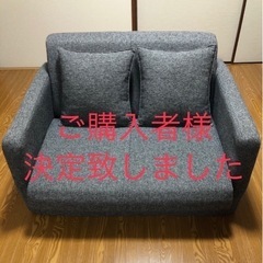 【ネット決済】二人掛け用ソファーベッド【美品】