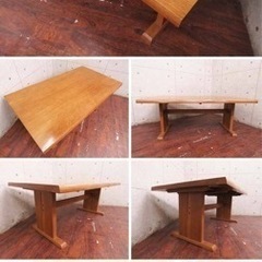 2883番　定価40万円‼️マルニ◾️高級ナラ材◾️ダイニングテーブルセット