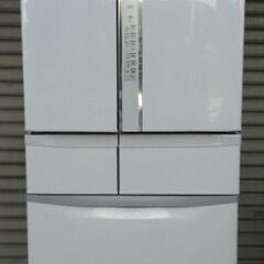 日立 HITACHI 6ドア冷蔵庫 R-FR48M4 W 真空チルド 475L ホワイト 14年 