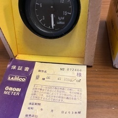 旧車‼︎当時物‼︎OMORI大森52Φ油圧計‼︎新品未使用‼︎  取説、元箱有‼︎     追加画像！！