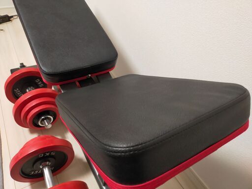 インクラインベンチ、ダンベル40kg セット　IROTEC　きれい