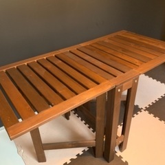 【交渉中】折り畳み　テーブル&椅子2脚　IKEA