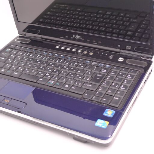 中古良品 15インチ 青色 ノートパソコン 富士通 AH700/5A 新品SSD搭載 