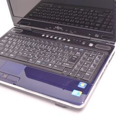 中古良品 15インチ 青色 ノートパソコン 富士通 AH700/5A 新品SSD搭載