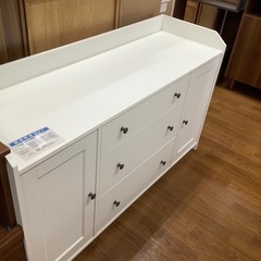 2枚扉 3段引き出し付きサイドボード【トレファク 川越店】