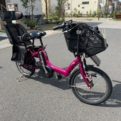 ヤマハ　パスキス　3人乗り電動アシスト付き子乗せ自転車