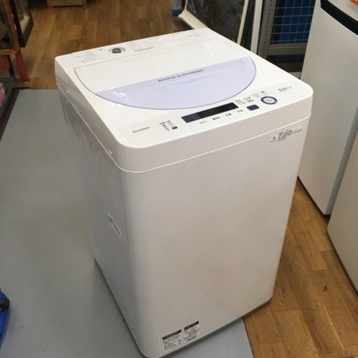 S104シャープ 全自動洗濯機 5.5kg バイオレット ES-GE5A-V「高濃度洗浄」