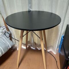 【ネット決済】円形ダイニングテーブル(サイドテーブルとしても利用可)