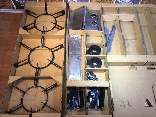 リンナイ Rinnai RHS71W23L7RSTW 都市ガス ビルトインコンロ 21年製 中古品