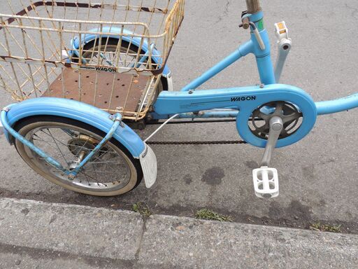 ジャンク】整備済みブリジストン三輪自転車 20インチ 青