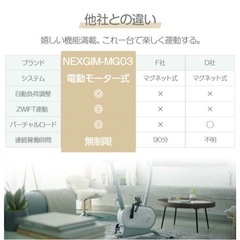 nexgim フィットネスバイク 負荷80段階