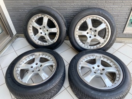 総額50万円【タイヤ超美品】ワーゲントゥアレグタイヤOZホイールセット265/50R20 ポルシェカイエン　アウディQ7