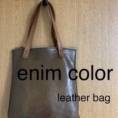 enim color leather bag
