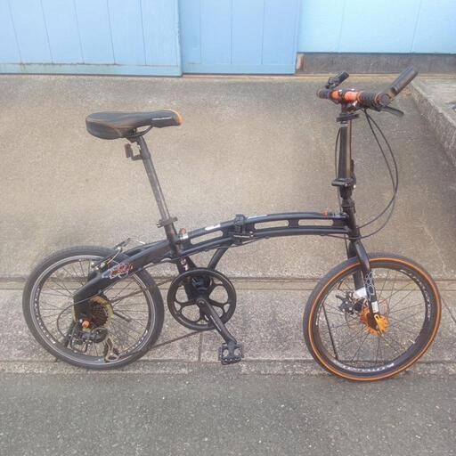 アルミ製折りたたみ自転車　7段変速