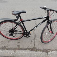 【ジャンク】クロスバイク　シボレー700C28Cブラック整備済み ジャンク】クロスバイク シボレー700C28Cブラック整備済み