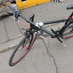【ジャンク】クロスバイク　シボレー700C28Cブラック整備済み