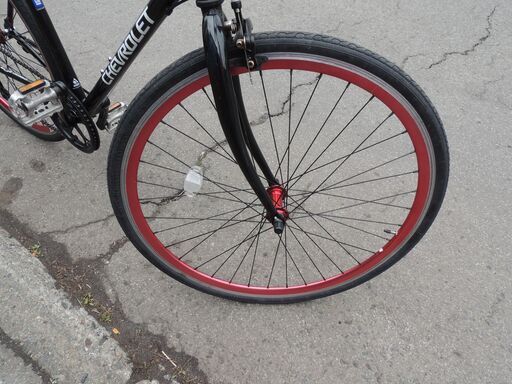 ジャンク】クロスバイク シボレー700C28Cブラック整備済み