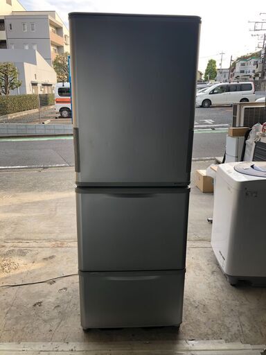シャープ ノンフロン冷凍冷蔵庫 SJ-W351C-S　350L どっちもドア ローウエスト設計 3ドア 2016年製