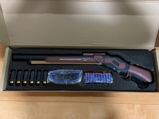 【新品同様】ウィンチェスターM1887風エアガン（ナーフ弾）