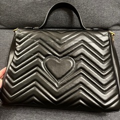 GUCCI GGマーモント　トップハンドルバッグ
