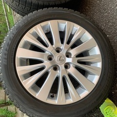 トヨタ　 20アルファード後期レクサスセンターキャップ付きホイールセット