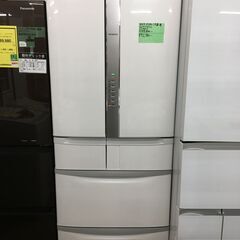 値下げしました!!　日立　冷蔵庫　R-F51M2-W　2017年製　6ドア冷蔵庫　505L　フレンチドア　観音開き　パールホワイト　自動製氷機能　ファミリータイプ　大容量　うるおいチルド　うるおい野菜室　スッキリ収納　冷凍3段ケース　