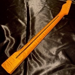 カナダ産フレイムメイプル エレキギター ネック テレキャスター ローズ