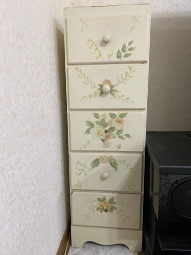 ５段薔薇チェスト